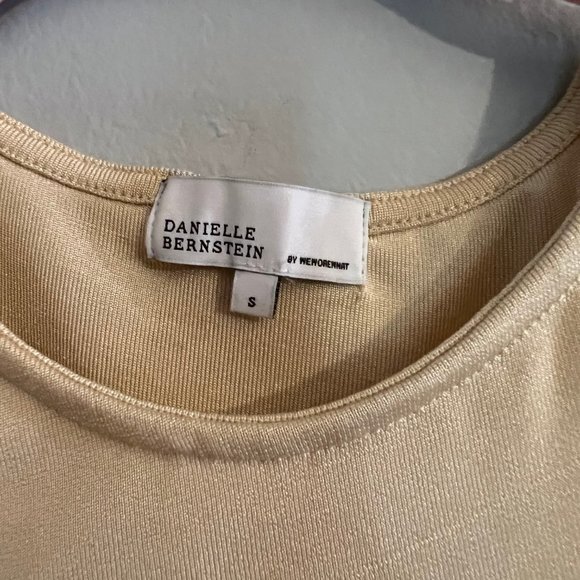 Danielle Bernstein Size Small Yellow Crop Top. - Picture 2 of 3